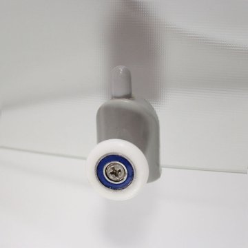 Mereo Sprchový box, čtvrtkruh, bez stříšky, s vaničkou R550, satin ALU, sklo Point, zadní stěny bílé