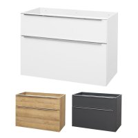 Mereo Mailo, koupelnová skříňka 101 cm, chrom madlo