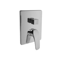 Mereo Sprchová podomítková baterie s přepínačem, Eve, Mbox, hranatý kryt