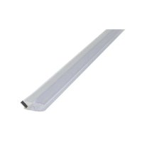 Mereo Magnetická lišta bílá, pro skla serie Novea, 45°, výška 2 m, pro sklo 6 mm, 1 ks