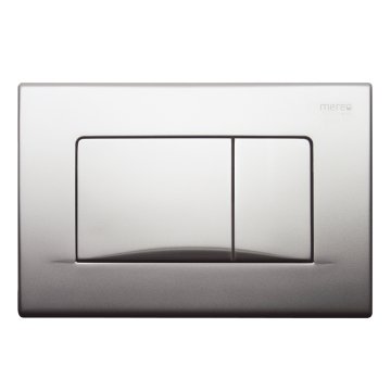 Mereo WC set - Rimless WC hranaté, modul pro sádrokarton, chrom hranaté tlačítko matné