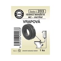 Těsnící manžeta WC, vnitřní vrapová, č. 203