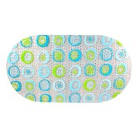 Protiskluzová podložka do koupelny 68x38 cm, modrozelená