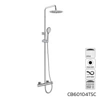 Mereo Termostatická baterie s talířovou kulatou sprchou