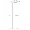 Mereo Aira, koupelnová skříňka 157 cm vysoká, levé otevírání, bílá