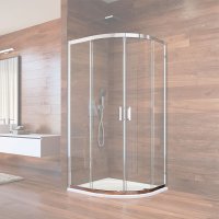 Mereo Vodící profil, oblouk, bílý pro CK608B...K, 90x90x190cm