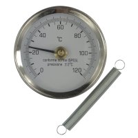 Klum Bimetalový teploměr příložný DN 63, 0 - 120 °C
