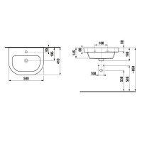Jika Deep umyvadlo 50x41 cm, H8126110001041