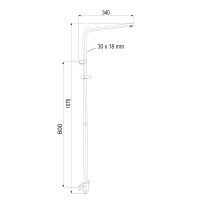 Mereo Sprchová souprava Quatro bez příslušenství