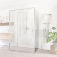 Mereo Lima pevný díl k pivotovým, dvoudílným a čtyřdílným zasunovacím dveřím, 190 cm, sklo čiré