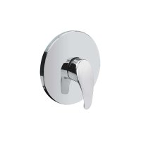 Mereo Sprchová podomítková baterie bez přepínače, Sonáta, Mbox, kulatý kryt, chrom