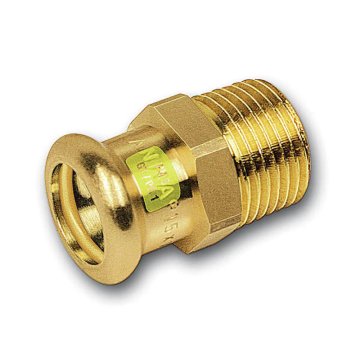 CU přechod 11243g, vnější, press plyn - Velikost: 22x3/4"