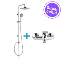 Getmi sprchová nástěnná baterie se sprchovým setem, chrom