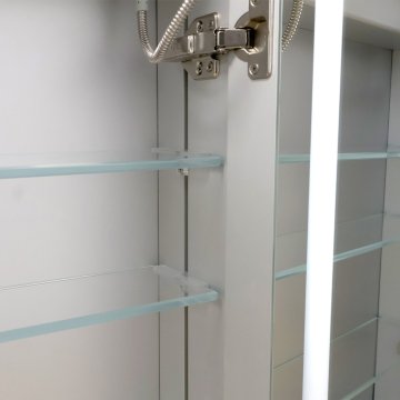 Mereo Koupelnová galerka 60 cm, zrcadlová skříňka, stříbrná