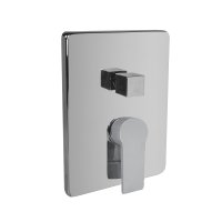 Mereo Sprchová podomítková baterie s trojcestným přepínačem, Dita, Mbox, hranatý kryt, chrom