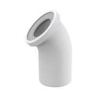 Alcadrain dopojení k WC, koleno 45°, A90-45