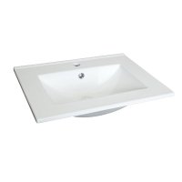 Nábytkové umyvadlo SLIM, 61x46x16 cm, keramické, bílé