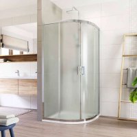 Mereo Sprchový kout, LIMA, čtvrtkruh, chrom ALU, sklo Point