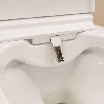 Mereo WC s integrovaným elektronickým bidetem, RIMLESS, 592x380x430 cm, keramické, vč. sedátka