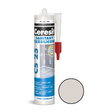 Ceresit CS25 silikon sanitární 280 ml - Barva: Silver