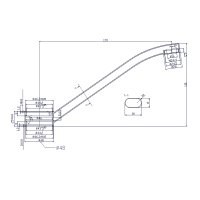 Mereo Ramínko pro stojánkové dřezové baterie CB20101N, 17 cm
