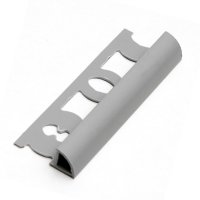 Ukončovací lišta PVC, tmavě šedá, 250 cm