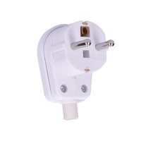 Zástrčka lomená, IP20, bílá