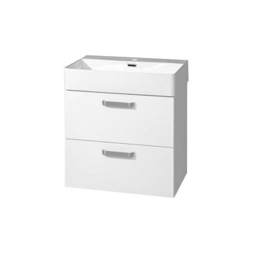 Mereo Leny, koupelnová skříňka s keramickým umyvadlem 60 cm, bíla