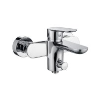 Mereo Vanová nástěnná baterie, Viana, bez příslušenství, 150 mm, chrom