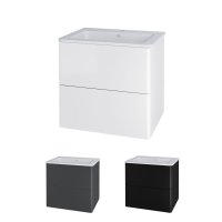 Mereo Siena, koupelnová skříňka s umyvadlem z litého mramoru 61 cm