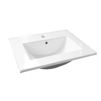 Mereo Nábytkové umyvadlo SLIM, 51x39x18 cm, keramické, bílé