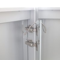 Mereo Koupelnová galerka 60 cm, zrcadlová skříňka, stříbrná