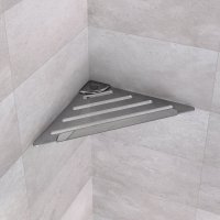 Smart rohová police do sprchy, 178x178 mm