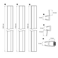 Mereo Sada těs. pro zasun. dveře  CK804xxK-1 ks těs. s mag.,1ks mag. do prof.,1ks těs. na p.díl,1 ks dveře