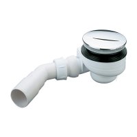 Sifon pro sprchové vaničky Turboflow 1, ø 90 mm, bílá