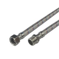 Klum Hadice připojovací nerez, 8x12, MxF, 3/8"x3/8"