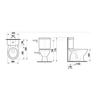 Jika Lyra Plus WC mísa kombi, spodní odpad, H8263870002413