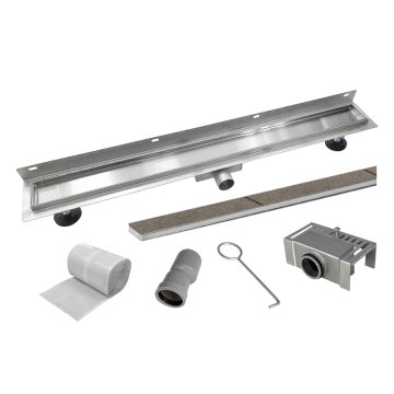 Mereo Odtokový sprchový žlab ke stěně TILE