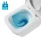 Mereo WC set - Smart flush rimless WC hranaté, modul pro sádrokarton, bílé hranaté tlačítko