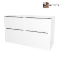 Mereo Mailo, koupelnová skříňka 121 cm, chrom madlo, Multidecor