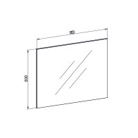 Mereo Zrcadlo 60x80x2 cm