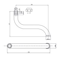 Mereo Ramínko trubkové, 15 cm