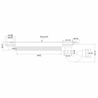 Klum Sifon vanový, chromovaný