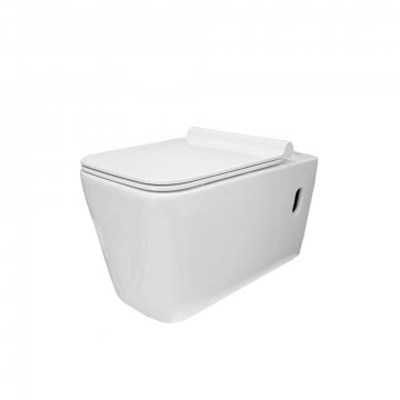 WC závěsné kapotované, RIMLESS, 585x360x360, keramické, vč. sedátka