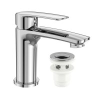 Mereo Umyvadlová stojánková baterie, Pego, clic-clac CH03P, chrom