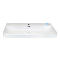 Nábytkové umyvadlo, 100x46x15 cm, keramické, bílé