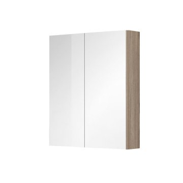 Mereo Aira, Ponte koupelnová galerka 60 cm, zrcadlová skříňka, dub Kronberg