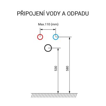 Mereo Leny, koupelnová skříňka s keramickým umyvadlem 60 cm, bíla