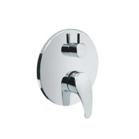 Mereo Sprchová podomítková baterie s přepínačem, Sonáta, Mbox, kulatý kryt, chrom