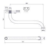 Mereo Ramínko trubkové, 20 cm